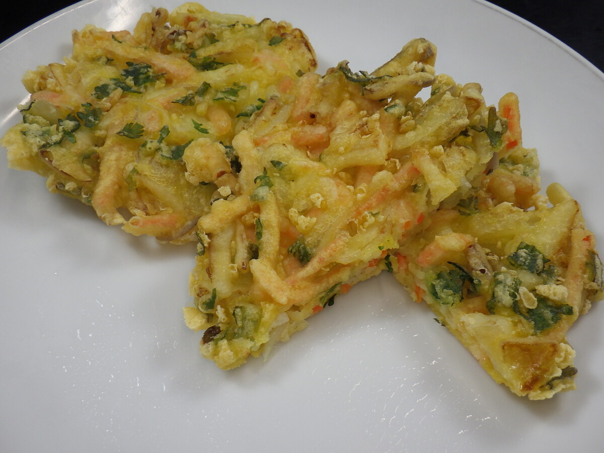 国産野菜で作った野菜かき揚げ