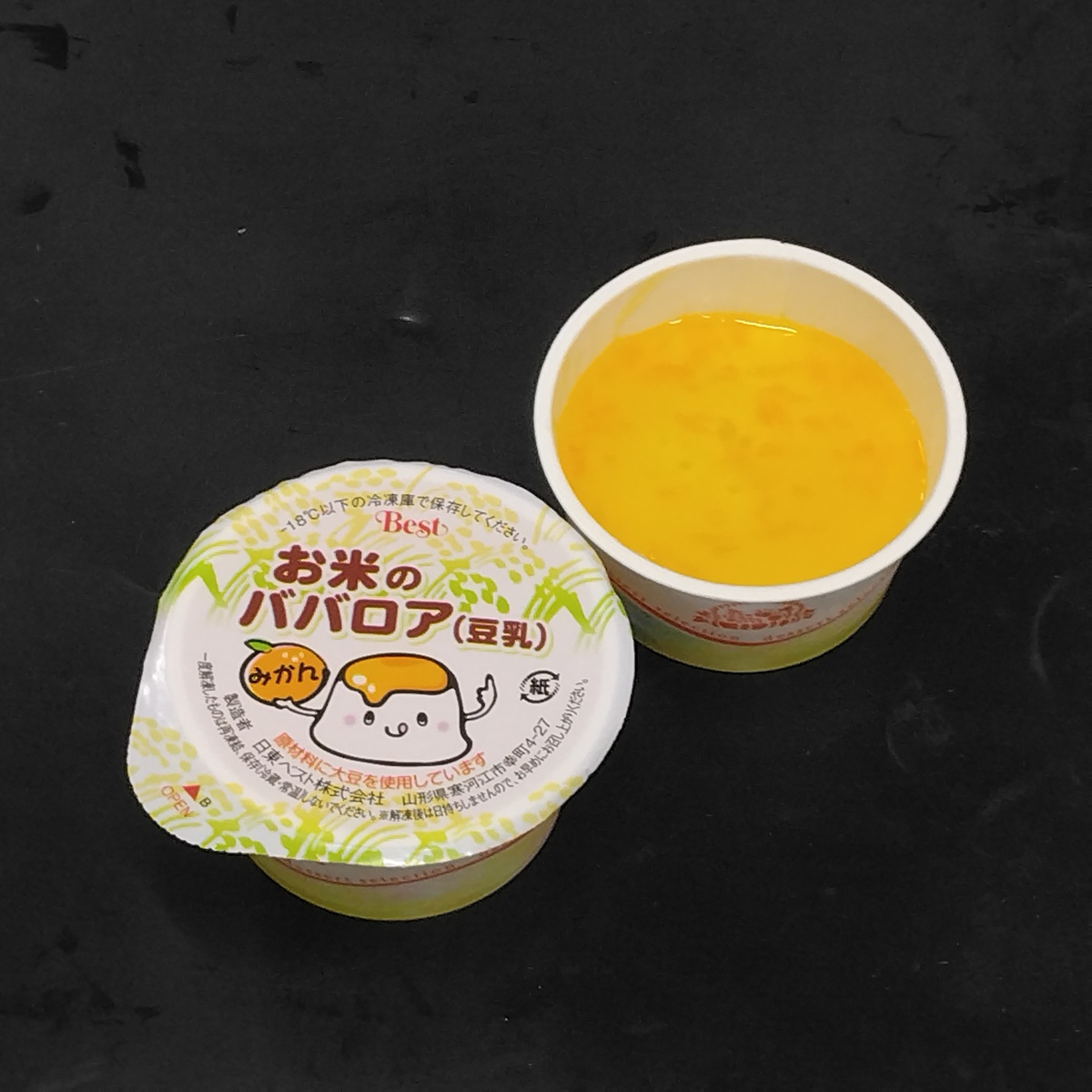 お米のババロア（豆乳）みかん40