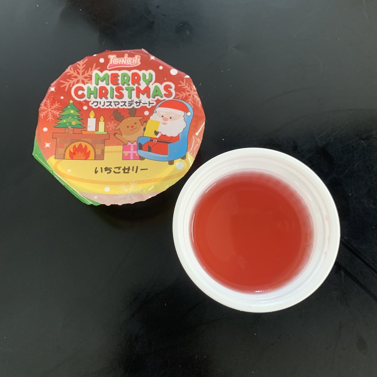 クリスマスデザート（いちごゼリー）